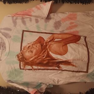NWOT Official Mariah Carey Rare Pose 2021 Concert Tour Shirt XL White Tie Dye